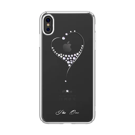Kingxbar Wish tok Swarovski kristály díszítéssel iPhone XS MAX ezüst színben - 1