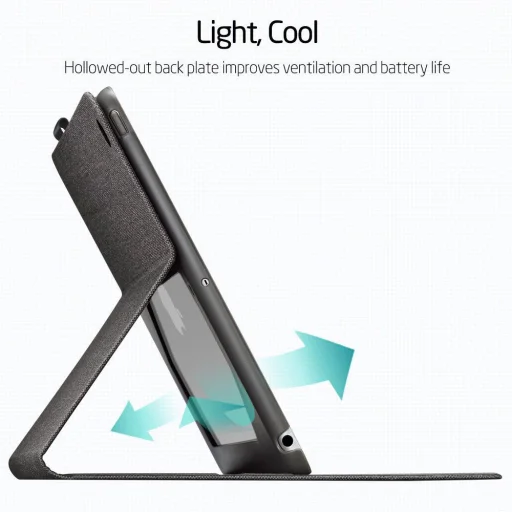 ESR Simplicity tok iPad 9.7 2017/2018 fekete - 6