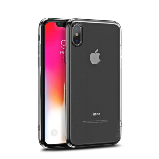 IPAKY Effort TPU tok és kijelzővédő üvegfólia iPhone XR áttetsző - 1