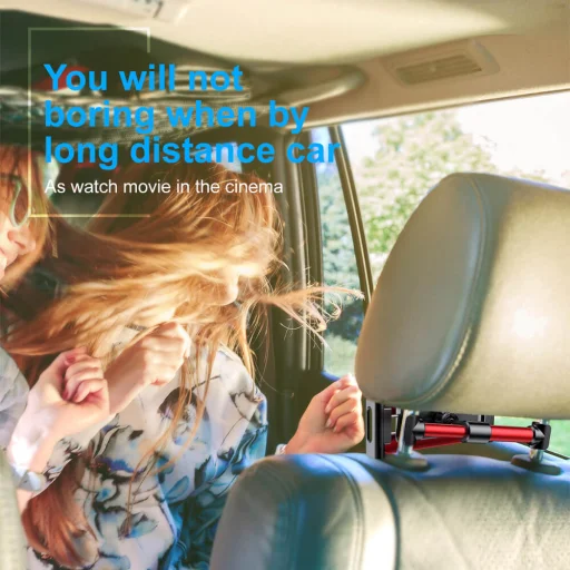 Baseus SUHZ-01 fejtámlára rögzíthető univerzális tablettartó fekete színben 4.7 - 12.9'' - 4