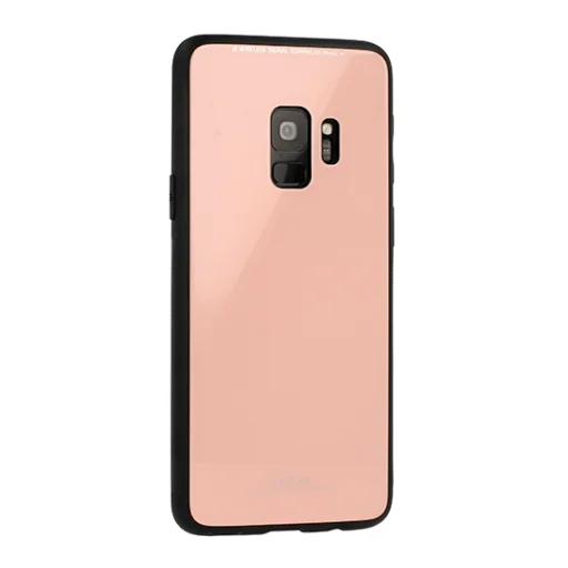 9H üveg hátlapú tok Huawei Y7 Prime 2018 pink - 1