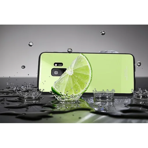 9H üveg hátlapú tok Huawei Mate 20 Pro lime - 2