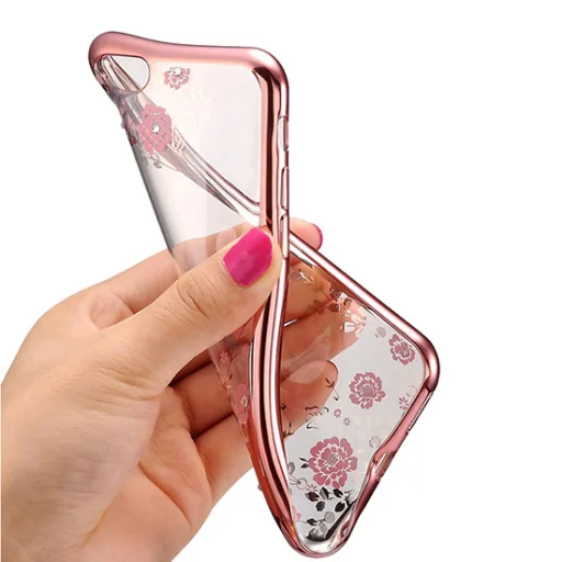 Flower virágmintás tok Samsung A40 rose gold - 3