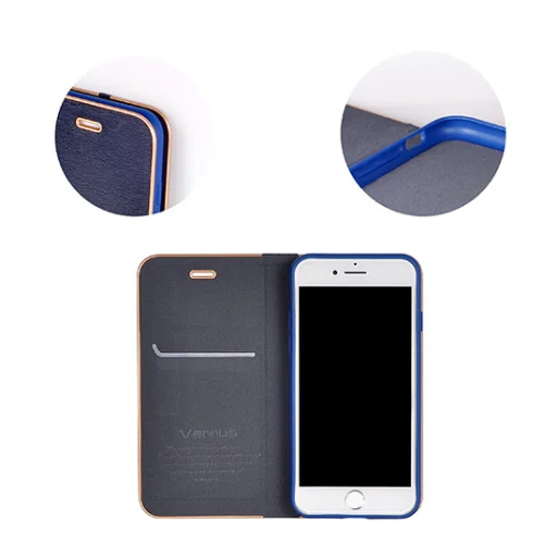 iPhone XS MAX Vennus Book fliptok kék színben - 2