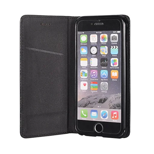 Mágneses fliptok iPhone XR fekete színben - 3