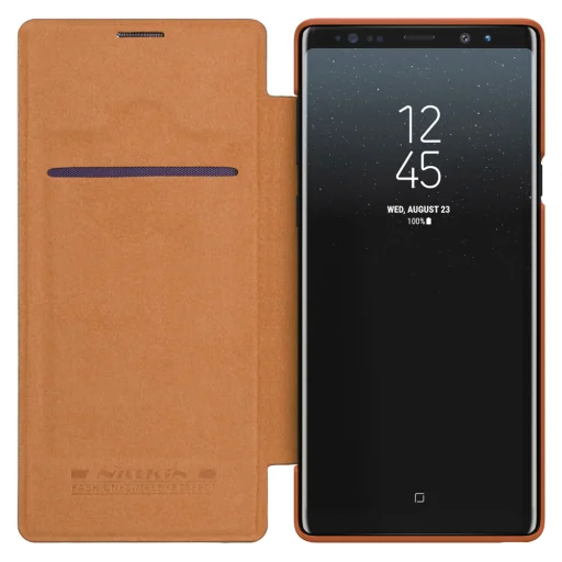 Nillkin Qin bőr fliptok Samsung Note 9 N960 barna - 4