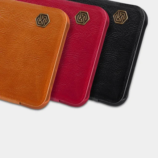 Nillkin Qin bőr fliptok Huawei Mate 20 Lite barna - 5