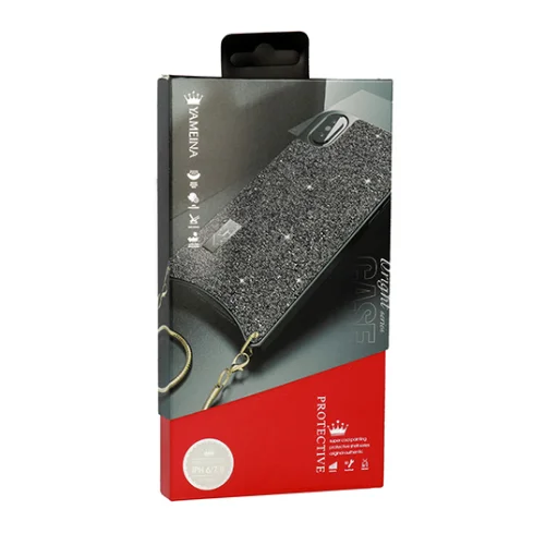 Iphone XS MAX BAG flitteres tok szürke - 2