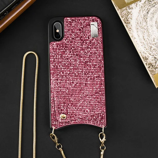 BAG flitteres tok Iphone XR pink - 6