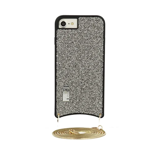 Iphone XS MAX BAG flitteres tok ezüst - 1