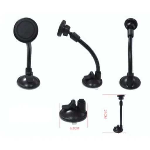 Univerzális autós telefontartó flexibilis karral fekete színben - 2