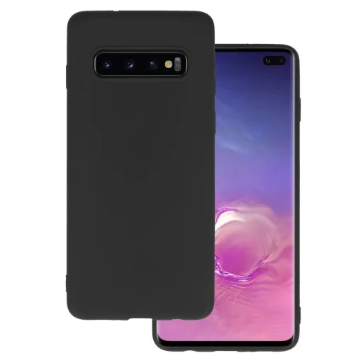 Matné silikónové puzdro Samsung S10 G970 čierne - 1