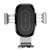 Baseus Gravity vezeték nélküli autós Qi gyorstöltő és telefontartó flexibilis karral ezüst thumbnail