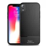 iPaky Carbon Fiber flexibilis TPU tok iPhone XR kék thumbnail