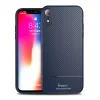 iPaky Carbon Fiber flexibilis TPU tok iPhone XR kék thumbnail