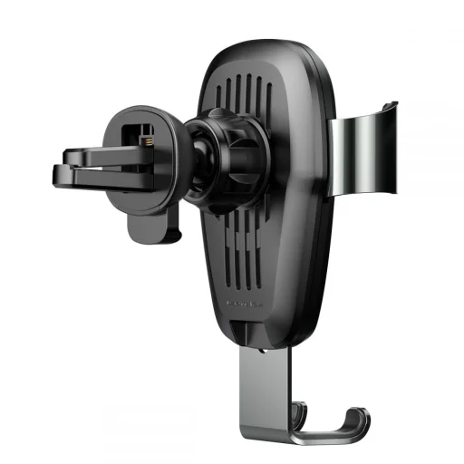 Baseus Gravity szellőzőre rögzíthető vezeték nélküli töltő, autós qi töltő fekete színben - 3