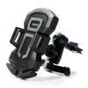 Remax szellőzőre erősíthető autós teleszkópos telefontartó fekete thumbnail