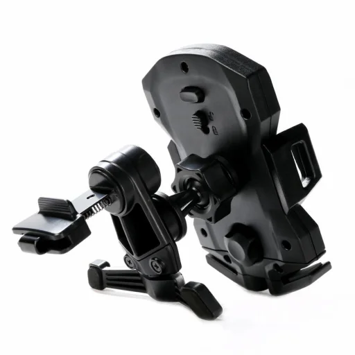 Remax szellőzőre erősíthető autós teleszkópos telefontartó fekete - 2