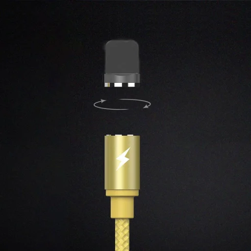 Remax RC-095i mágneses USB/Lightning kábel LED világítással 1m 1A fekete - 9