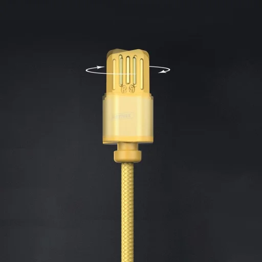 Remax RC-095i mágneses USB/Lightning kábel LED világítással 1m 1A fekete - 5