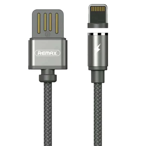 Remax RC-095i mágneses USB/Lightning kábel LED világítással 1m 1A fekete - 1