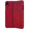 Nillkin Qin bőr fliptok iPhone XR piros színben thumbnail