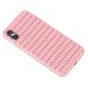 iPaky Waffle flexibilis TPU tok iPhone XS/X pink thumbnail