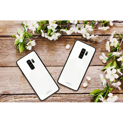 9H üveg hátlapú tok Samsung S9 Plus fehér - 2