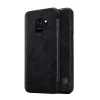Nillkin Qin bőr fliptok Samsung S9 Plus fekete színben thumbnail