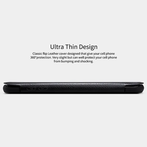 Nillkin Qin bőr fliptok Samsung S9 Plus fekete színben - 6