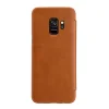 Nillkin Qin bőr fliptok Samsung S9 Plus barna - 3