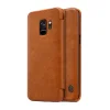 Nillkin Qin bőr fliptok Samsung S9 Plus barna - 6