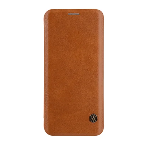 Nillkin Qin bőr fliptok Samsung S9 Plus barna - 1