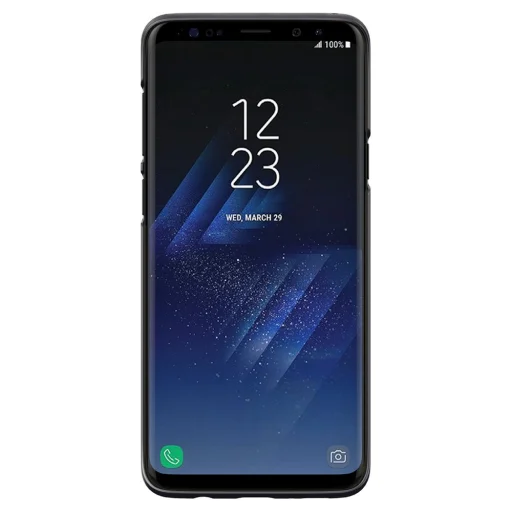 Nillkin Super Frosted Shield tok + ajándék támaszték Samsung S9 Plus fekete - 2