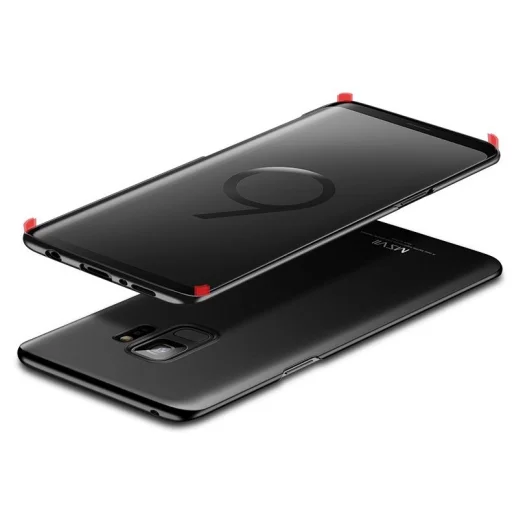 MSVII Simple ultra vékony PC tok Samsung S9 Plus fekete színben - 5