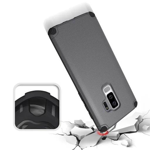 Light Armor tok PC borítással Samsung S9 Plus szürke - 4