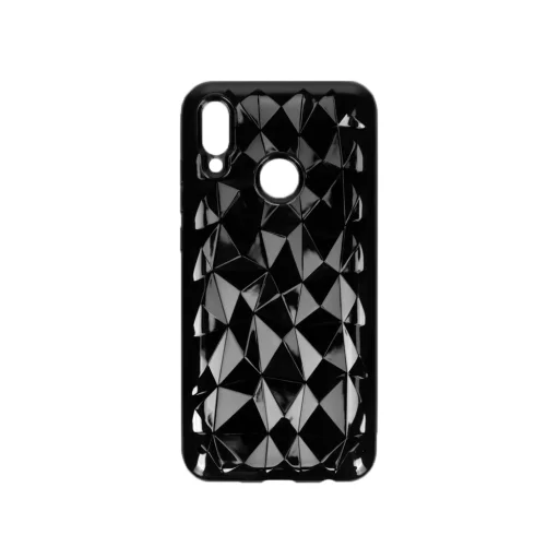 Forcell prizma mintájú Huawei P Smart 2019 tok fekete színben - 1
