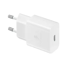 Samsung USB Hálózati töltő adapter USB Type-C 15W PD AFC fehér (EP-T1510NWEGEU)