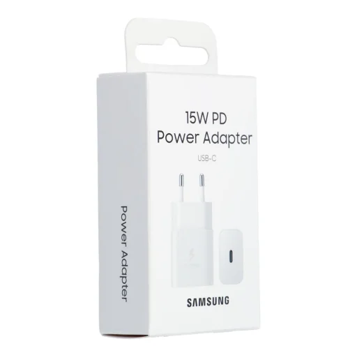 Samsung USB Hálózati töltő adapter USB Type-C 15W PD AFC fehér (EP-T1510NWEGEU) - 4