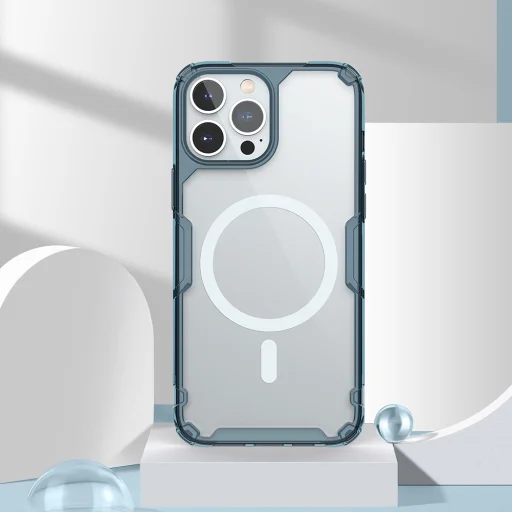 iPhone 13 Pro Nillkin Nature TPU Pro Magnetic Tok Sötétkék - 5