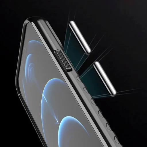 iPhone 13 Pro Max Thunder fokozott védelmet biztosító flexibilis TPU tok fekete - 7