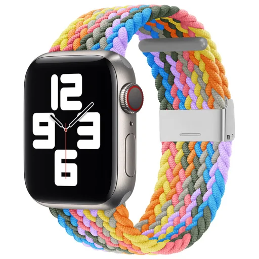 Apple Watch 8/7/6 / SE / 5/4/3/2 (41mm / 40mm / 38mm) Fabric szövet óraszíj több színű design 3 - 4