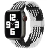 Apple Watch 8/7/6 / SE / 5/4/3/2 (41mm / 40mm / 38mm) Fabric szövet óraszíj fekete / fehér thumbnail