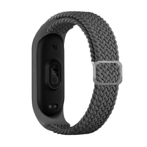 Xiaomi Mi Band 6 / 5 / 4 / 3 Fabric szövet óraszíj szürke - 1