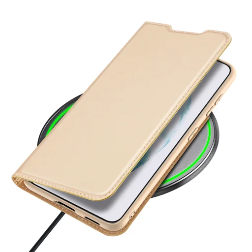 Samsung Galaxy S22 Plus Dux Ducis Skinpro fliptok arany - 2