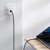 Choetech 2x USB Type C - USB Type C töltő és adatkábel 60W 5A 1,2m + 2m fekete thumbnail