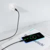 Choetech 2x USB Type C - USB Type C töltő és adatkábel 60W 5A 1,2m + 2m fekete thumbnail