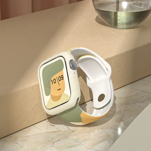 Apple Watch 8/7/6 / SE / 5/4/3/2 (41mm / 40mm / 38mm) Moro Szilikon óraszíj terepmintás design 2 - 3