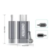 Choetech 4 db USB Type C-Mikro USB adapter szürke, fém akasztóval thumbnail