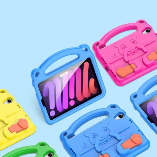 Apple iPad Mini 6 2021 Dux Ducis Panda Szilikon tok gyerekeknek kék - 2